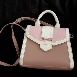 Steve Madden bag pink, mauve & white